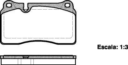 Blaupunkt D2A1029 - Brake Pad Set, disc brake autospares.lv