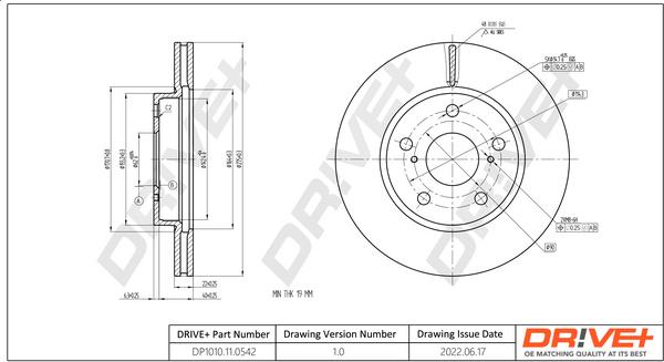 Dr!ve+ DP1010.11.0542 - Brake Disc autospares.lv