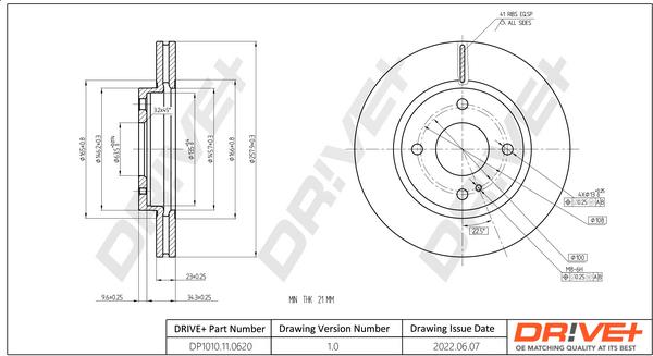 Dr!ve+ DP1010.11.0620 - Brake Disc autospares.lv