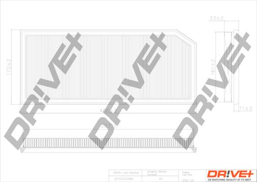 Dr!ve+ DP1110.10.0584 - Air Filter, engine autospares.lv