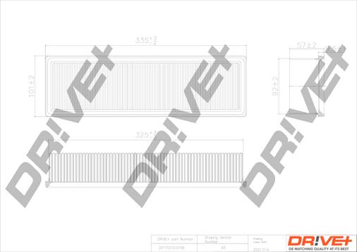 Dr!ve+ DP1110.10.0199 - Air Filter, engine autospares.lv