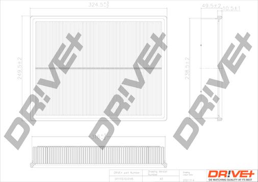 Dr!ve+ DP1110.10.0195 - Air Filter, engine autospares.lv