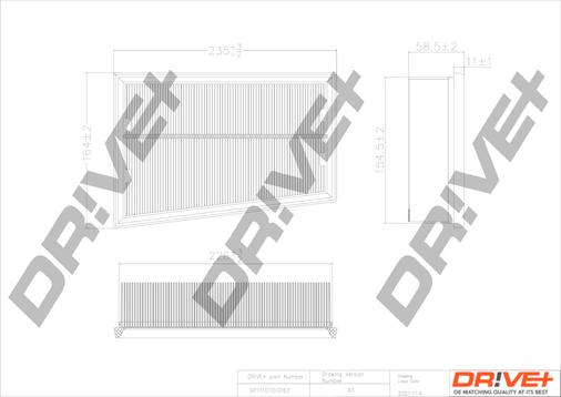 Dr!ve+ DP1110.10.0163 - Air Filter, engine autospares.lv