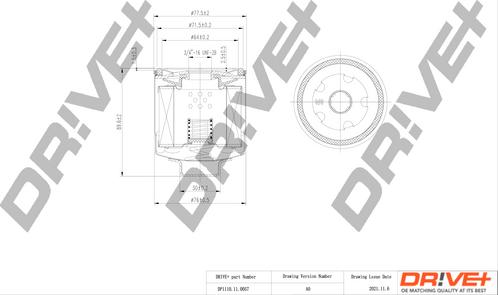 Dr!ve+ DP1110.11.0057 - Oil Filter autospares.lv