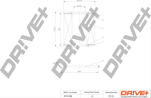 Dr!ve+ DP1110.11.0069 - Oil Filter autospares.lv