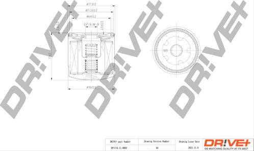 Dr!ve+ DP1110.11.0003 - Oil Filter autospares.lv