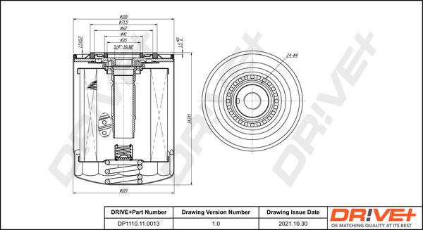 Dr!ve+ DP1110.11.0013 - Oil Filter autospares.lv