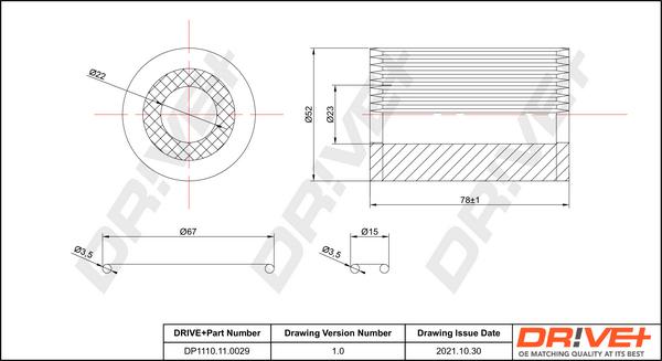 Dr!ve+ DP1110.11.0029 - Oil Filter autospares.lv