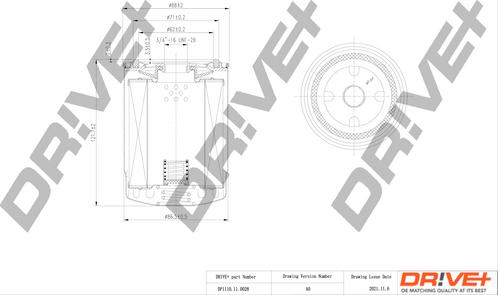 Dr!ve+ DP1110.11.0028 - Oil Filter autospares.lv