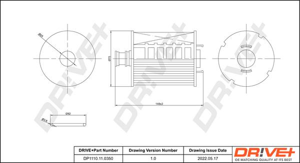 Dr!ve+ DP1110.11.0350 - Oil Filter autospares.lv