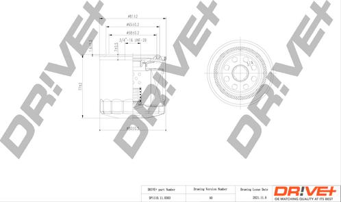 Dr!ve+ DP1110.11.0303 - Oil Filter autospares.lv