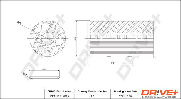 Dr!ve+ DP1110.11.0329 - Oil Filter autospares.lv