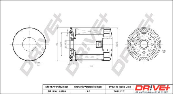 Dr!ve+ DP1110.11.0293 - Oil Filter autospares.lv