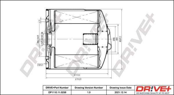 Dr!ve+ DP1110.11.0258 - Oil Filter autospares.lv