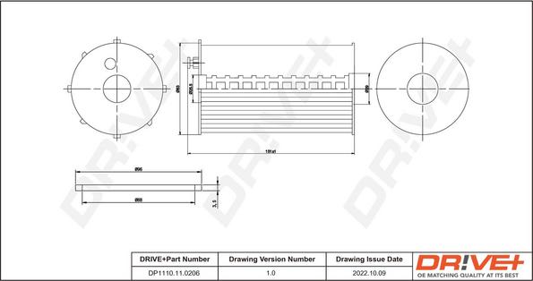 Dr!ve+ DP1110.11.0206 - Oil Filter autospares.lv