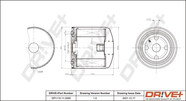 Dr!ve+ DP1110.11.0285 - Oil Filter autospares.lv