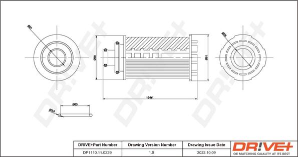 Dr!ve+ DP1110.11.0229 - Oil Filter autospares.lv