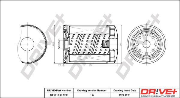 Dr!ve+ DP1110.11.0271 - Oil Filter autospares.lv