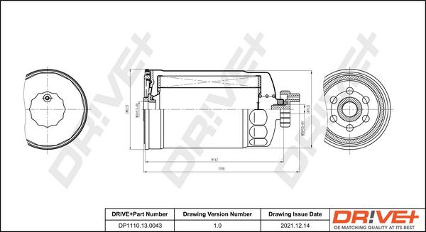 Dr!ve+ DP1110.13.0043 - Fuel filter autospares.lv