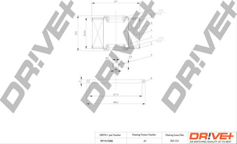 Dr!ve+ DP1110.13.0032 - Fuel filter autospares.lv