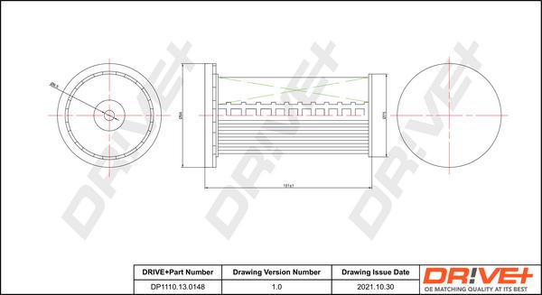 Dr!ve+ DP1110.13.0148 - Fuel filter autospares.lv