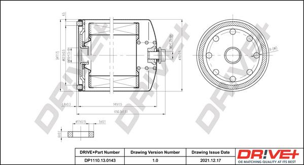 Dr!ve+ DP1110.13.0143 - Fuel filter autospares.lv