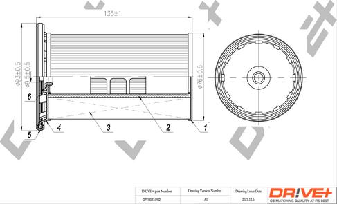 Dr!ve+ DP1110.13.0102 - Fuel filter autospares.lv