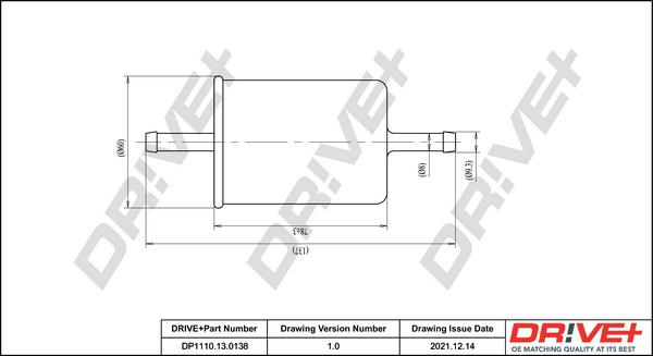 Dr!ve+ DP1110.13.0138 - Fuel filter autospares.lv