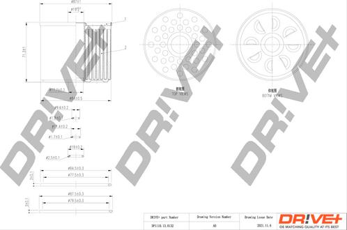 Dr!ve+ DP1110.13.0132 - Fuel filter autospares.lv