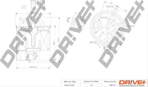 Dr!ve+ DP1110.13.0126 - Fuel filter autospares.lv
