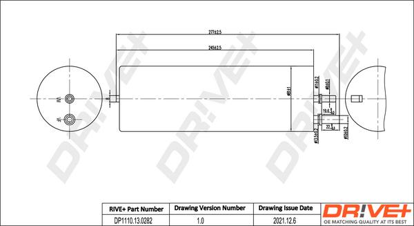 Dr!ve+ DP1110.13.0282 - Fuel filter autospares.lv