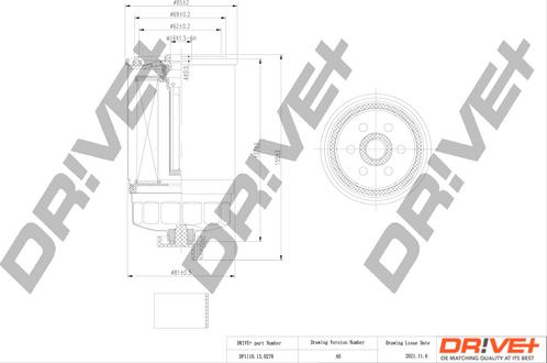 Dr!ve+ DP1110.13.0278 - Fuel filter autospares.lv