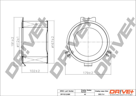 Dr!ve+ DP1110.12.0081 - Filter, interior air autospares.lv