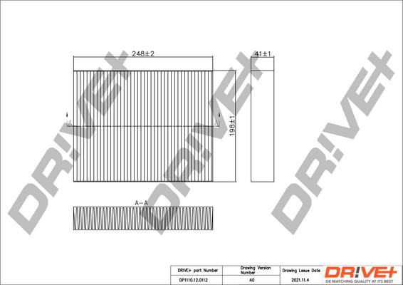 Dr!ve+ DP1110.12.0112 - Filter, interior air autospares.lv