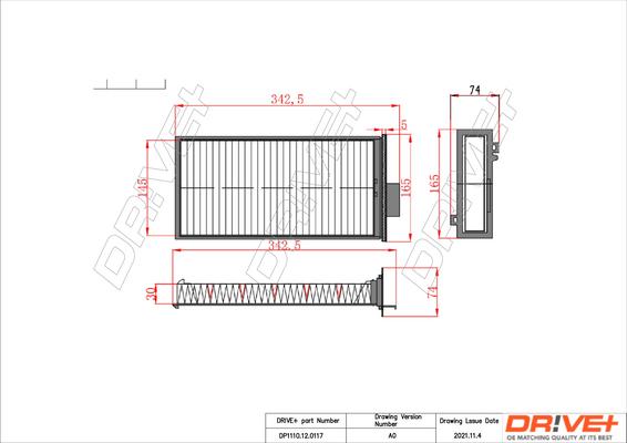 Dr!ve+ DP1110.12.0117 - Filter, interior air autospares.lv