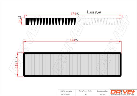 Dr!ve+ DP1110.12.0200 - Filter, interior air autospares.lv