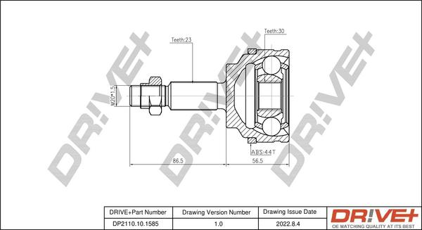 Dr!ve+ DP2110.10.1585 - Joint Kit, drive shaft autospares.lv