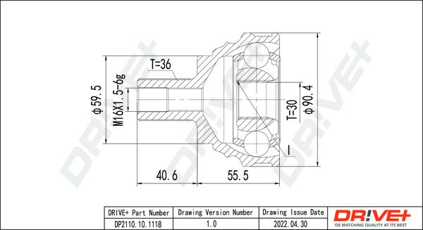 Dr!ve+ DP2110.10.1118 - Joint Kit, drive shaft autospares.lv