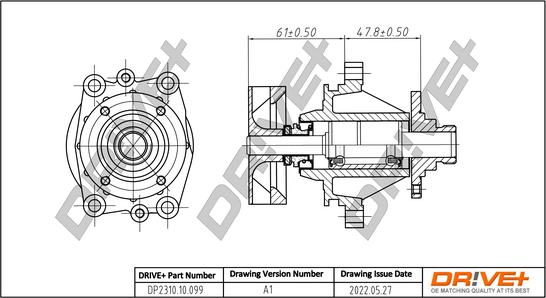Dr!ve+ DP2310.10.099 - Water Pump autospares.lv