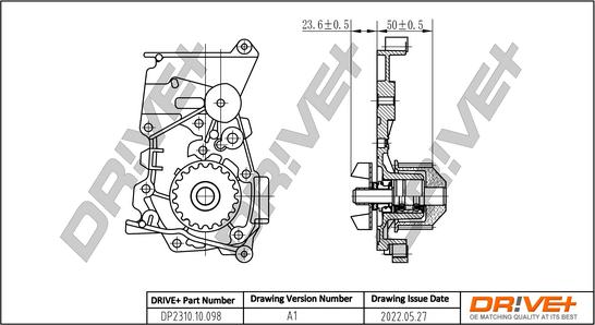 Dr!ve+ DP2310.10.098 - Water Pump autospares.lv