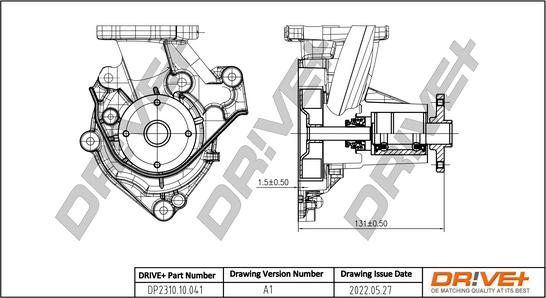 Dr!ve+ DP2310.10.041 - Water Pump autospares.lv