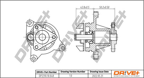 Dr!ve+ DP2310.10.048 - Water Pump autospares.lv