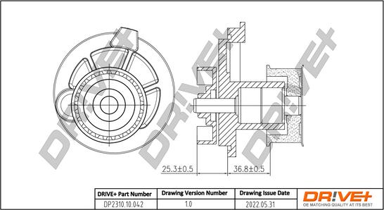 Dr!ve+ DP2310.10.042 - Water Pump autospares.lv