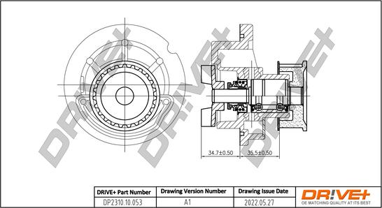 Dr!ve+ DP2310.10.053 - Water Pump autospares.lv