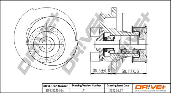 Dr!ve+ DP2310.10.064 - Water Pump autospares.lv