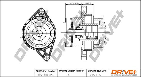 Dr!ve+ DP2310.10.065 - Water Pump autospares.lv