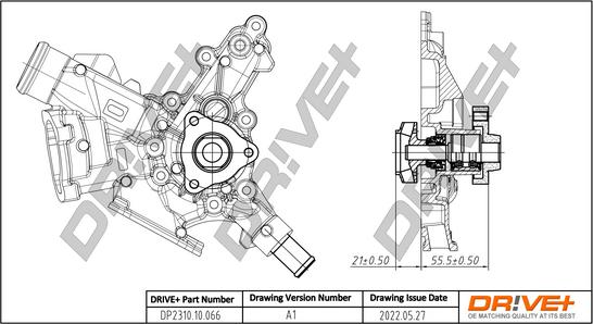 Dr!ve+ DP2310.10.066 - Water Pump autospares.lv