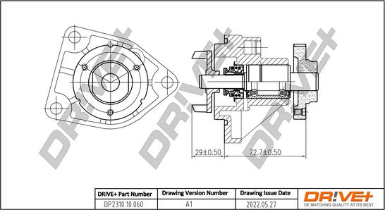 Dr!ve+ DP2310.10.060 - Water Pump autospares.lv