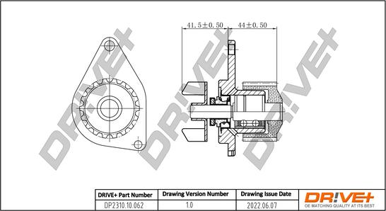 Dr!ve+ DP2310.10.062 - Water Pump autospares.lv