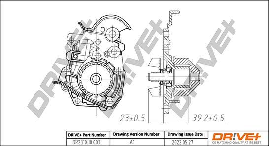 Dr!ve+ DP2310.10.003 - Water Pump autospares.lv